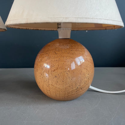 Paire de lampes de chevet pied boule - Ref 1092