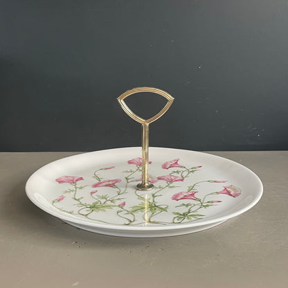 Lot de 2 plats en porcelaine Pillivuyt motif Liserons - Ref 1135