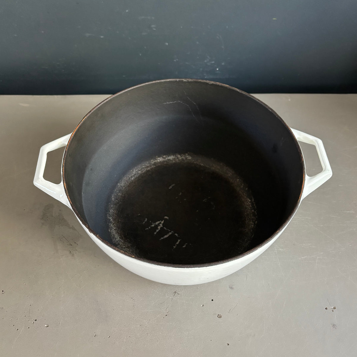 Cocotte scandinave en fonte laquée blanche Copco 1004 Denmark - Ref 1392