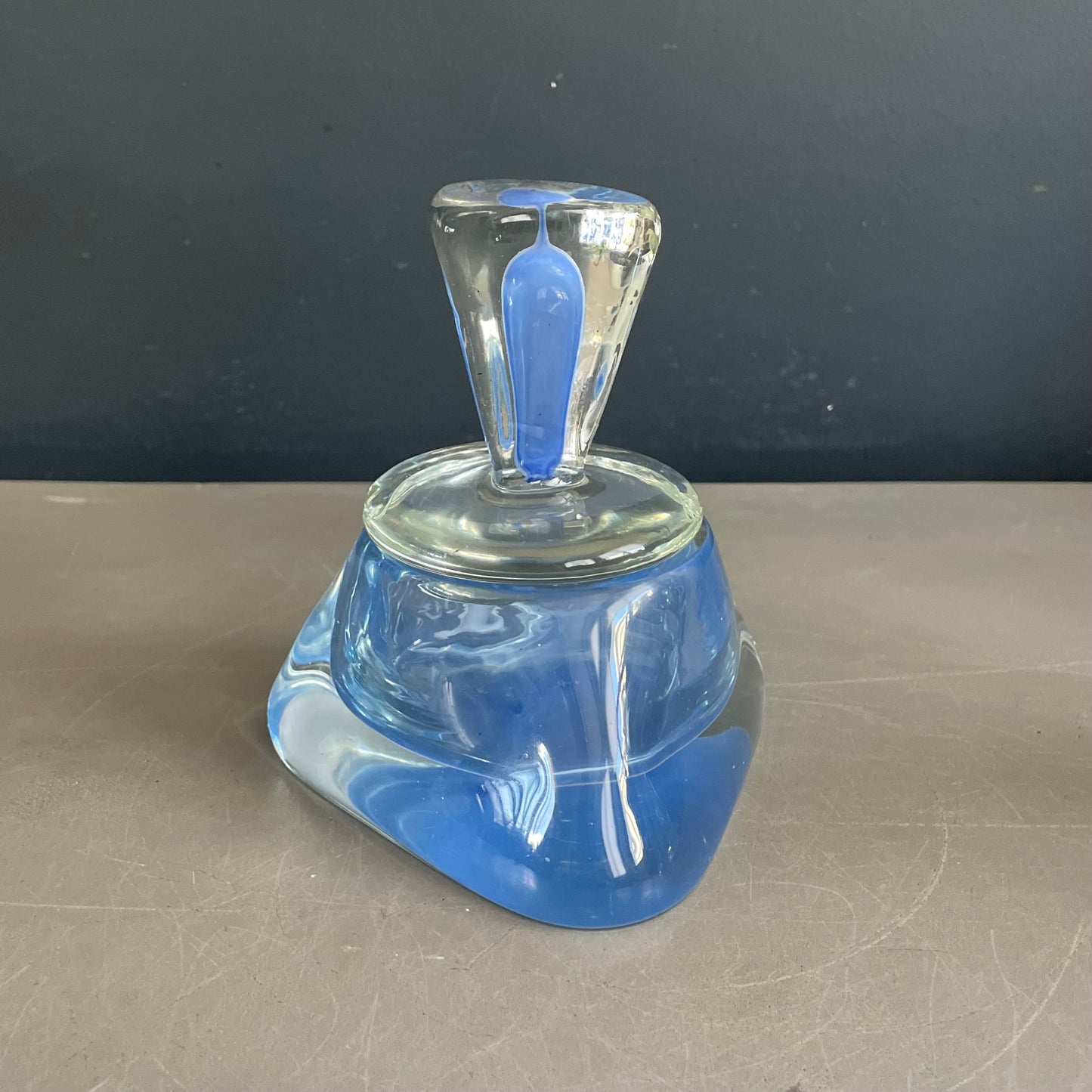 Ensemble en verre soufflé bicolore - Ref 1070