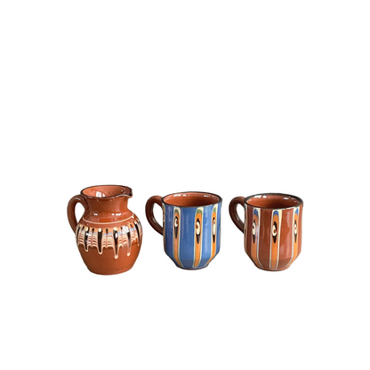 Ensemble tasses et pot à lait - Bulgarie - Ref 1139