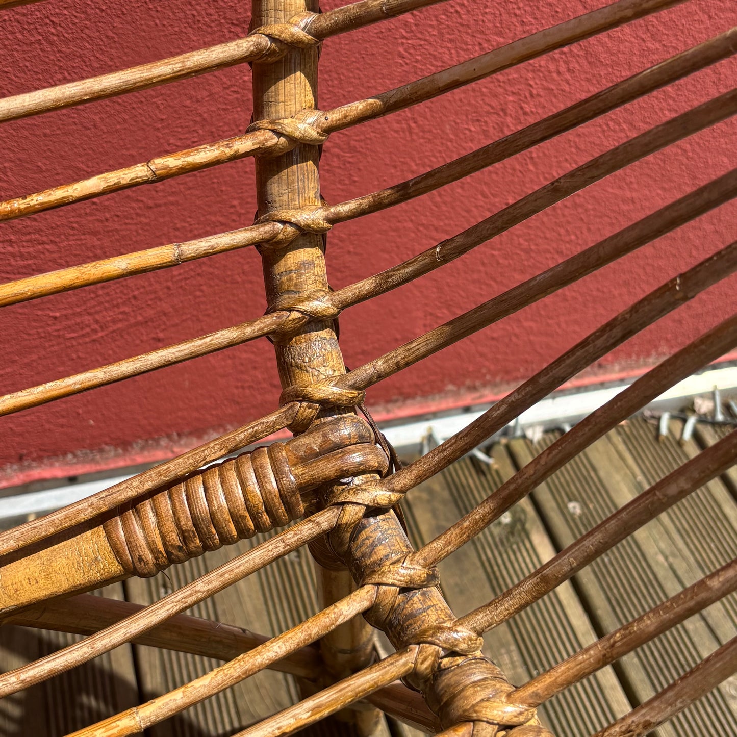 Paire de fauteuils en bambou et rotin vintage, style Riviera, années 60-70 - Ref 1257