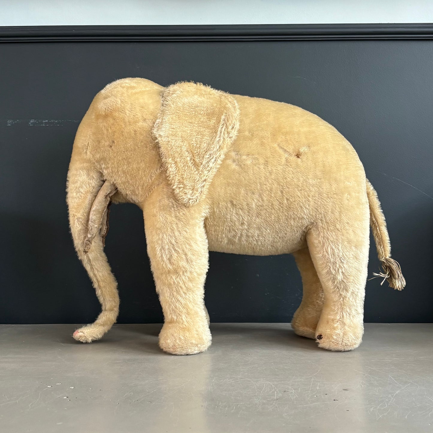 Peluche éléphant début XXème - Ref 1342