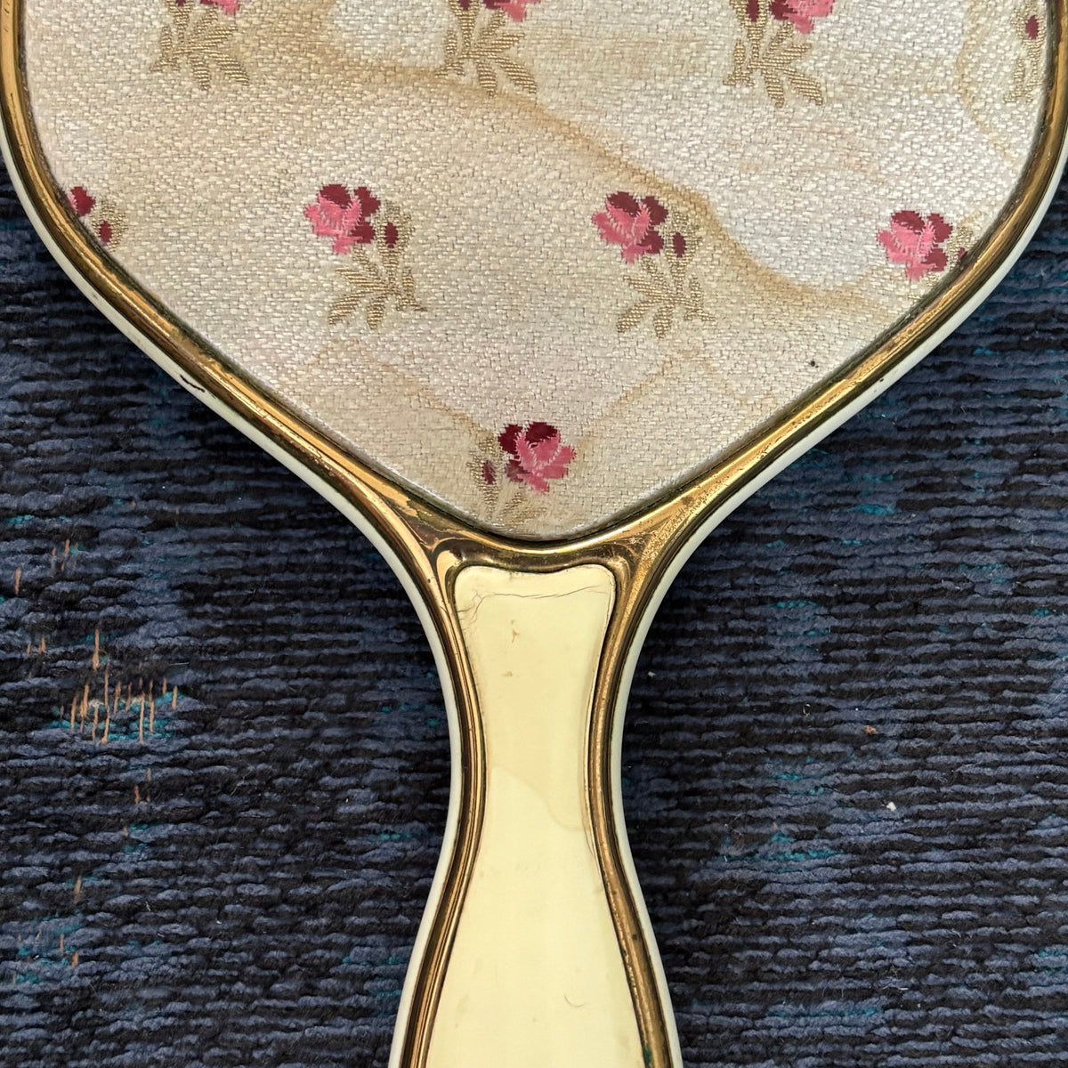 Miroir biseauté - face à main années 50 - Ref 1390