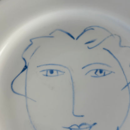 Paire d'assiettes Picasso en porcelaine de Limoges - Ref 1324