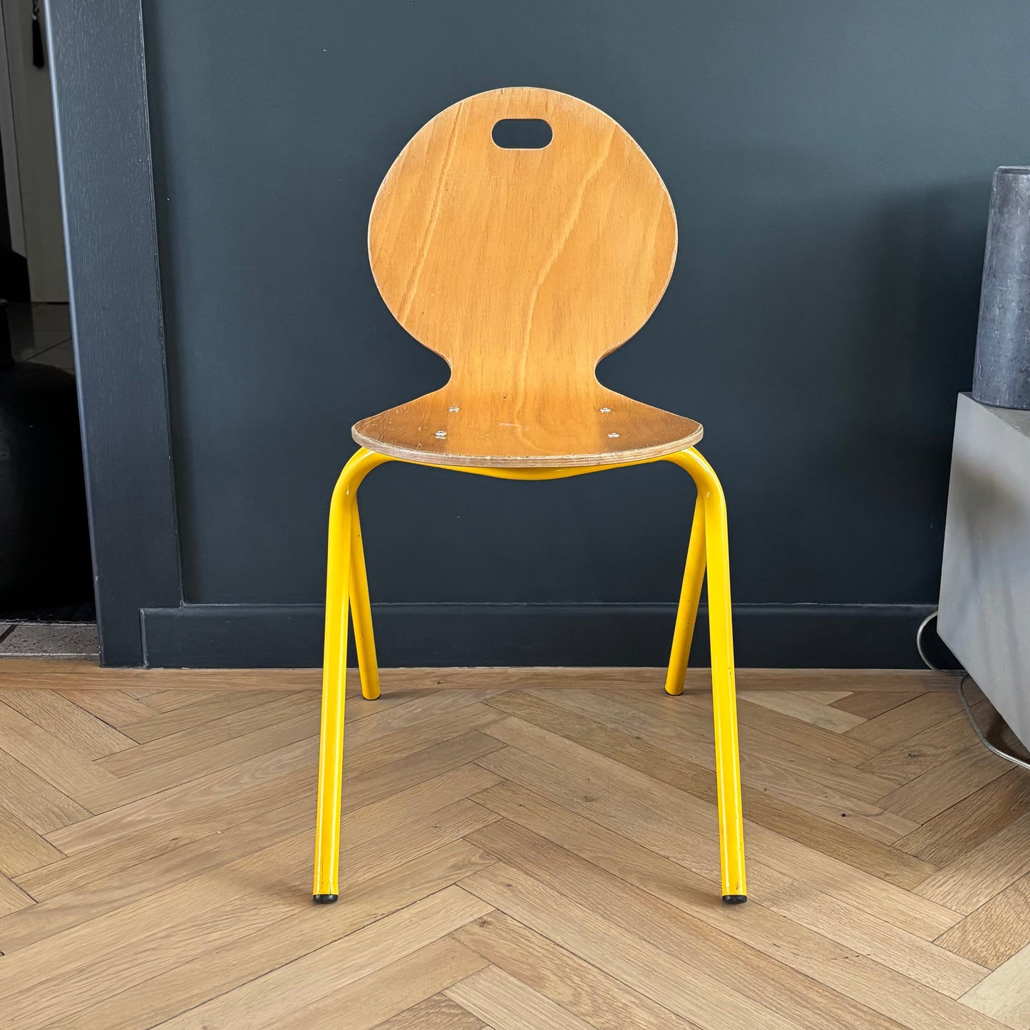 Chaise d’école enfant en lamellé-collé cintré - Ref 1239