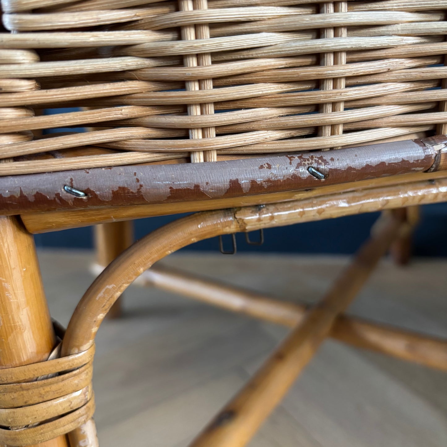 Fauteuil chaise enfant en rotin - Ref 1326