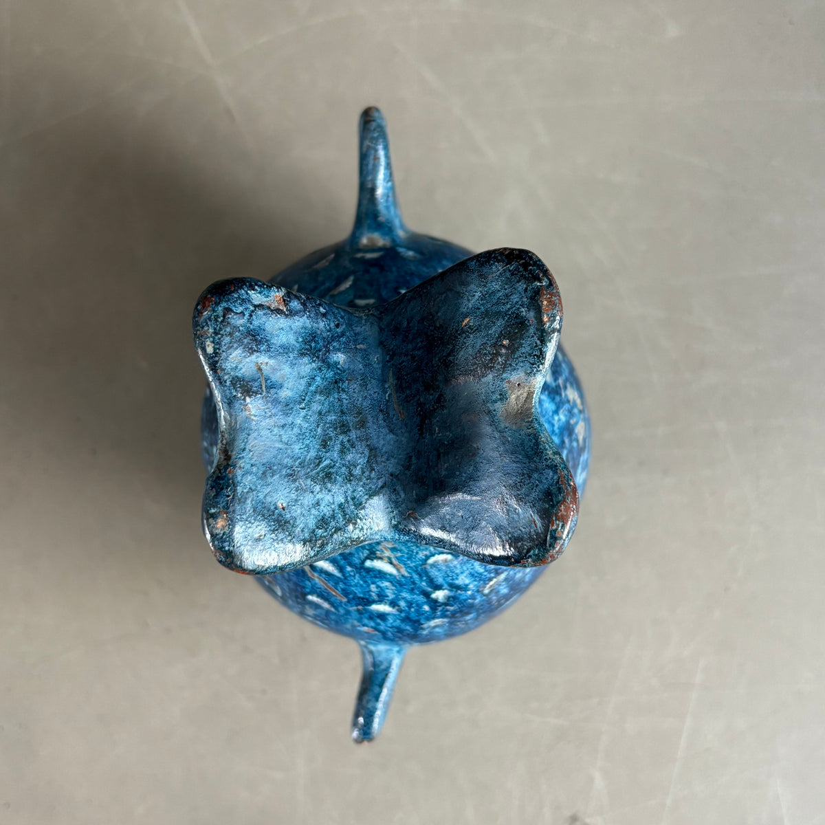Vase - cendrier poisson en céramique vintage - Ref 1282