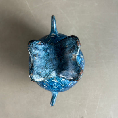 Vase - cendrier poisson en céramique vintage - Ref 1282