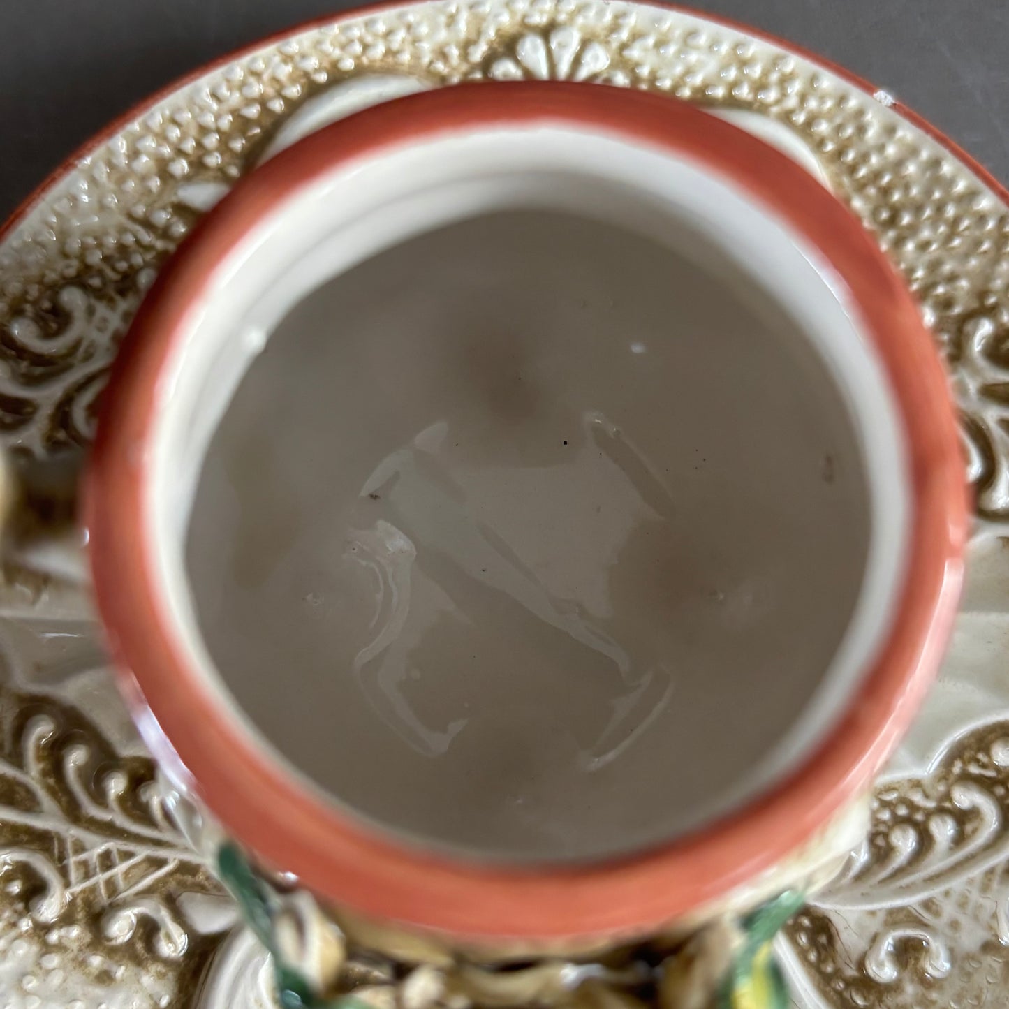 Tasse à café avec soucoupe de Capodimonte, Italie, années 50 - Ref 1215