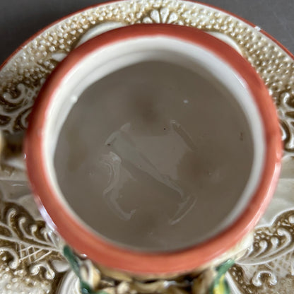 Tasse à café avec soucoupe de Capodimonte, Italie, années 50 - Ref 1215