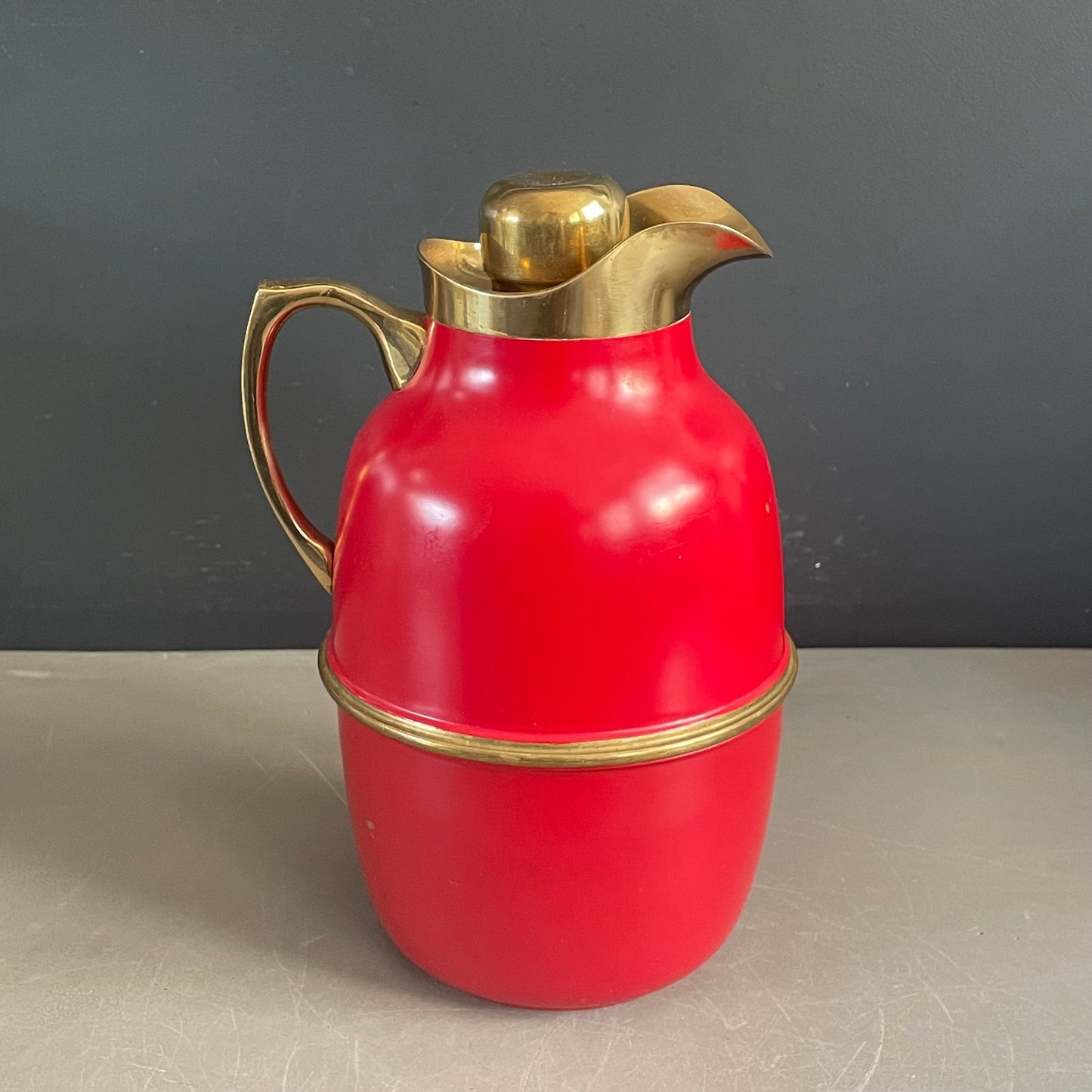 Bouteille isotherme Thermos Aldo Tura pour Cognac Napoléon années 60 - Ref 934
