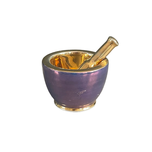 Petit ensemble mortier et pilon en porcelaine- Ref 1131