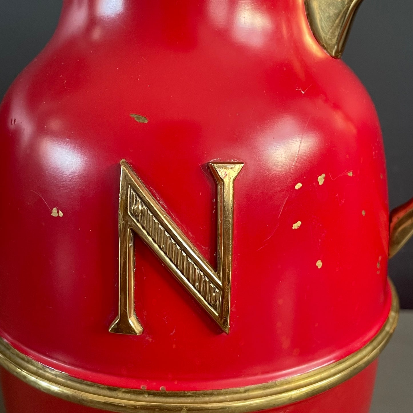 Bouteille isotherme Thermos Aldo Tura pour Cognac Napoléon années 60 - Ref 934