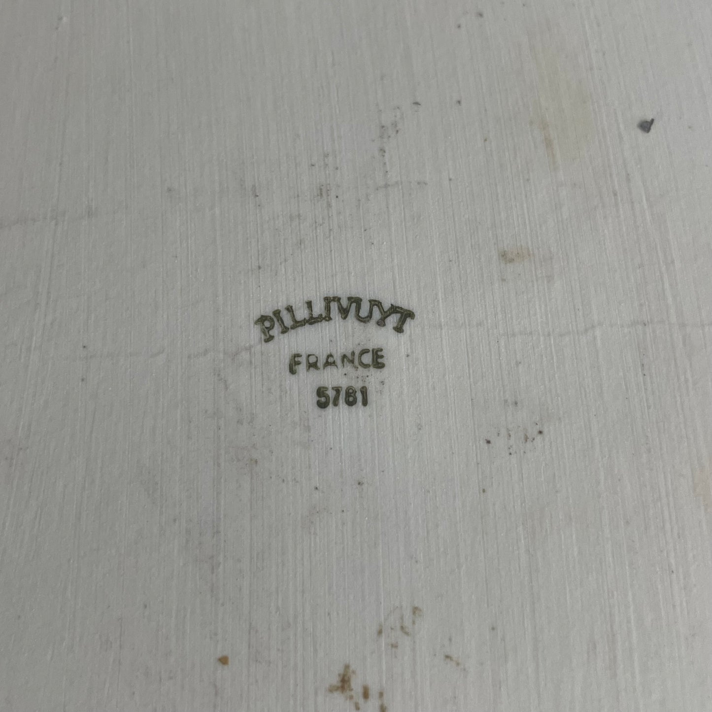 Lot de 2 plats en porcelaine Pillivuyt motif Liserons - Ref 1135