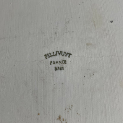 Lot de 2 plats en porcelaine Pillivuyt motif Liserons - Ref 1135