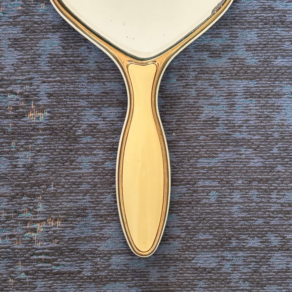 Miroir biseauté - face à main années 50 - Ref 1390