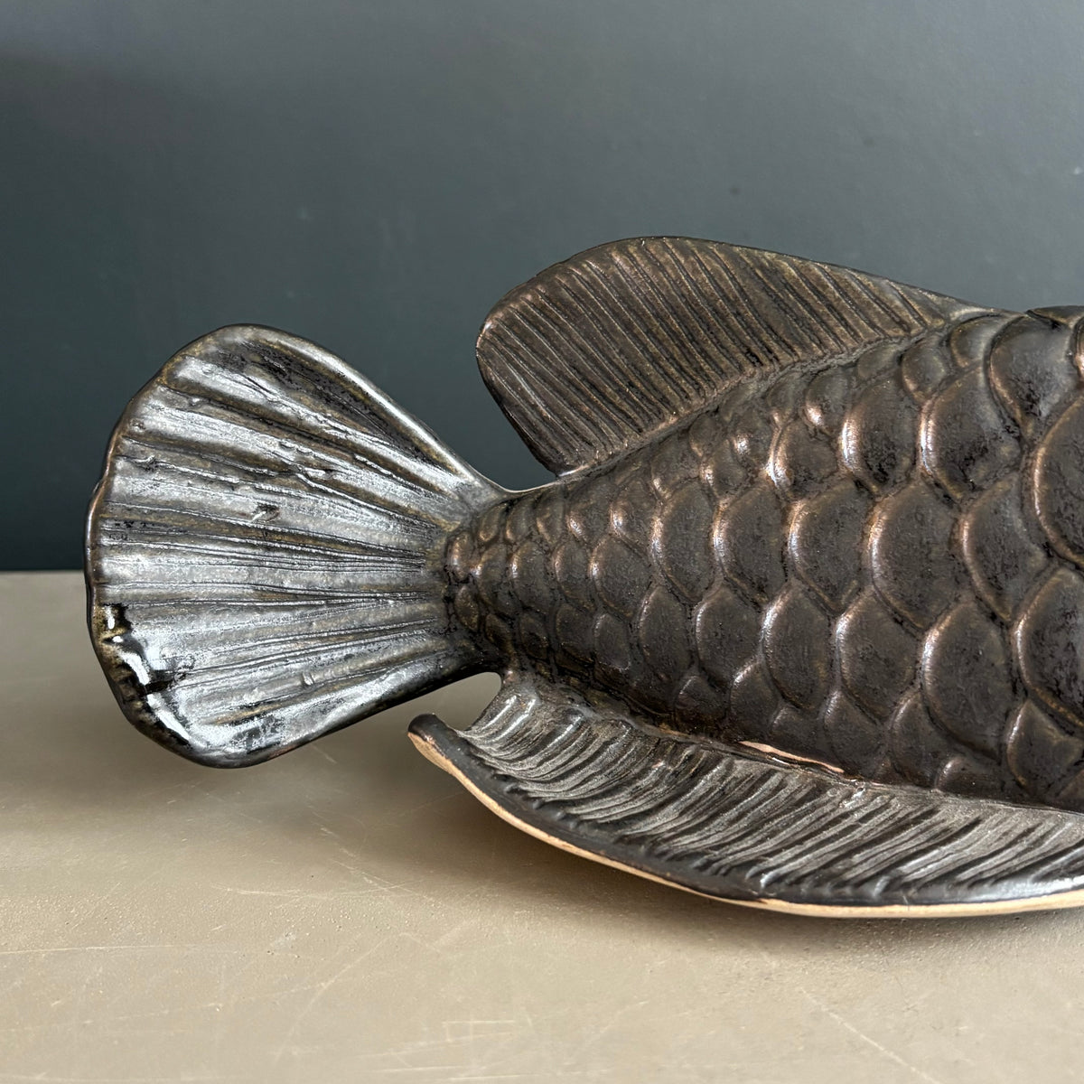 Poisson carpe en céramique - Ref 1344