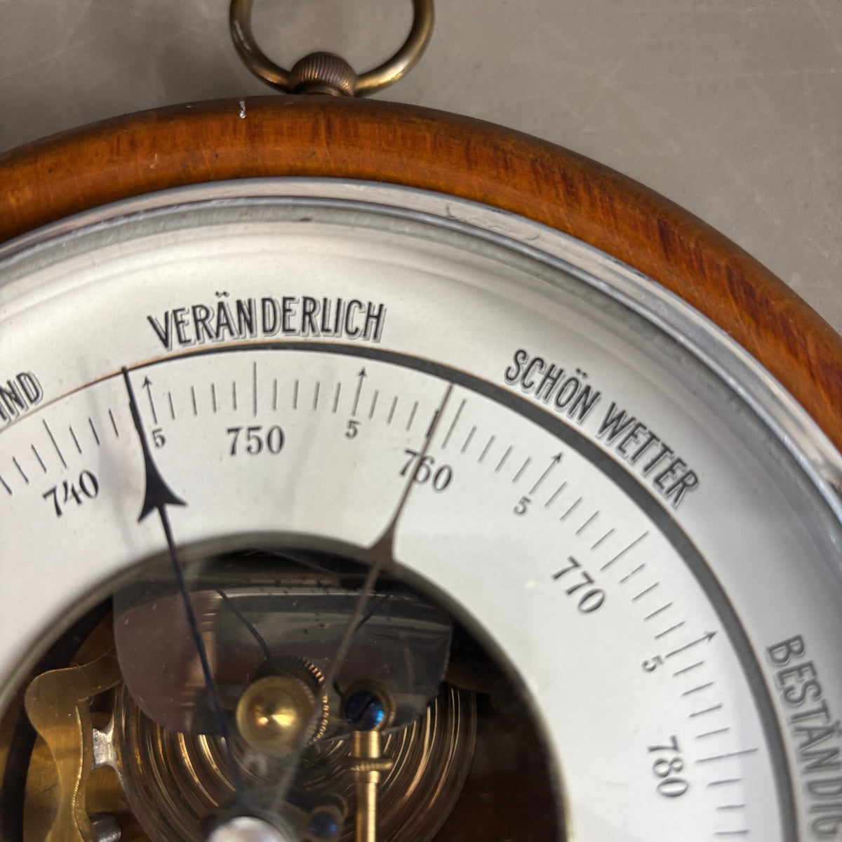 Baromètre anéroïde vintage J.B. Vetter, Strassburg - 20cm - Ref 1373