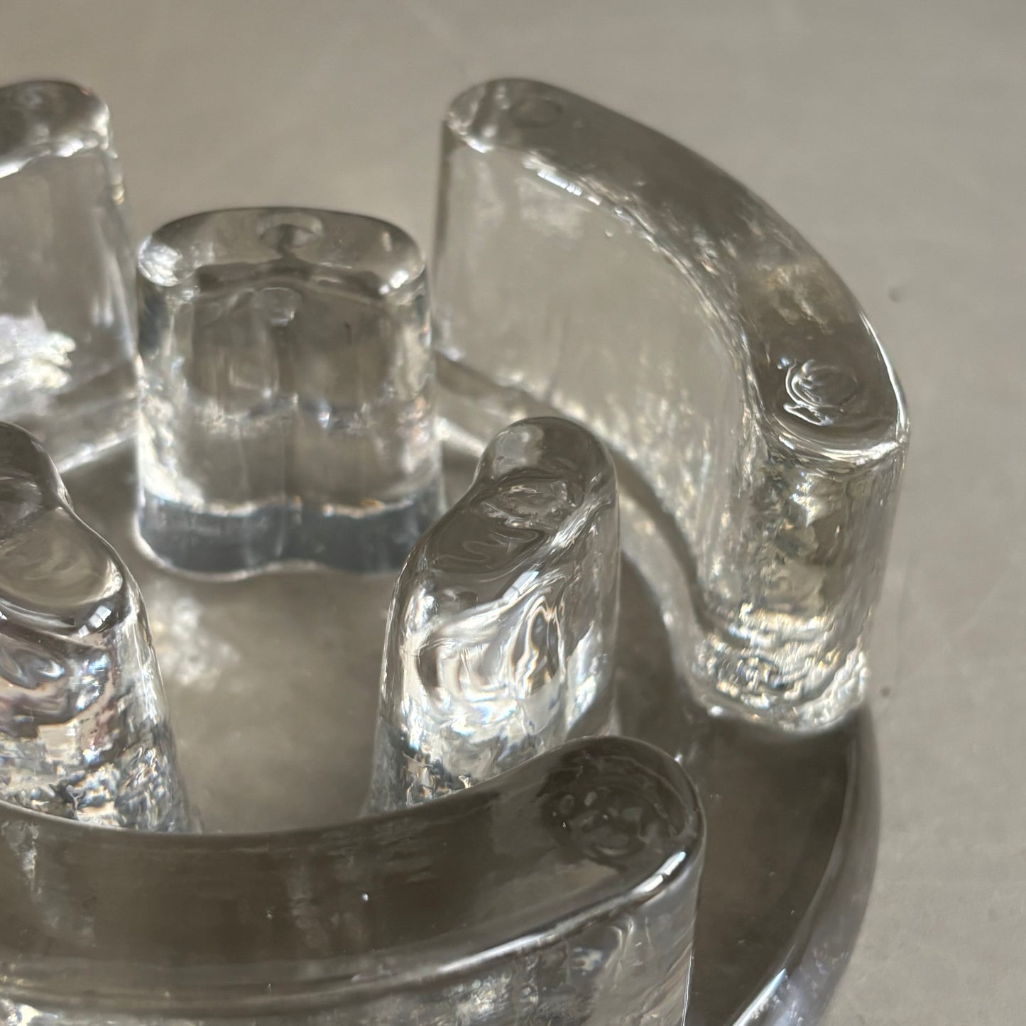 Chauffe-plat en verre moulé pressé - Ref 1256