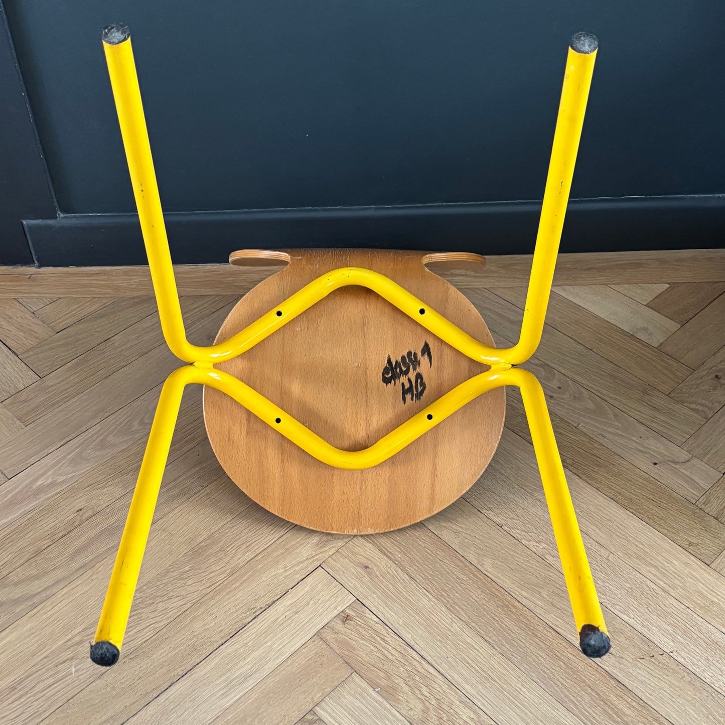 Chaise d’école enfant en lamellé-collé cintré - Ref 1239