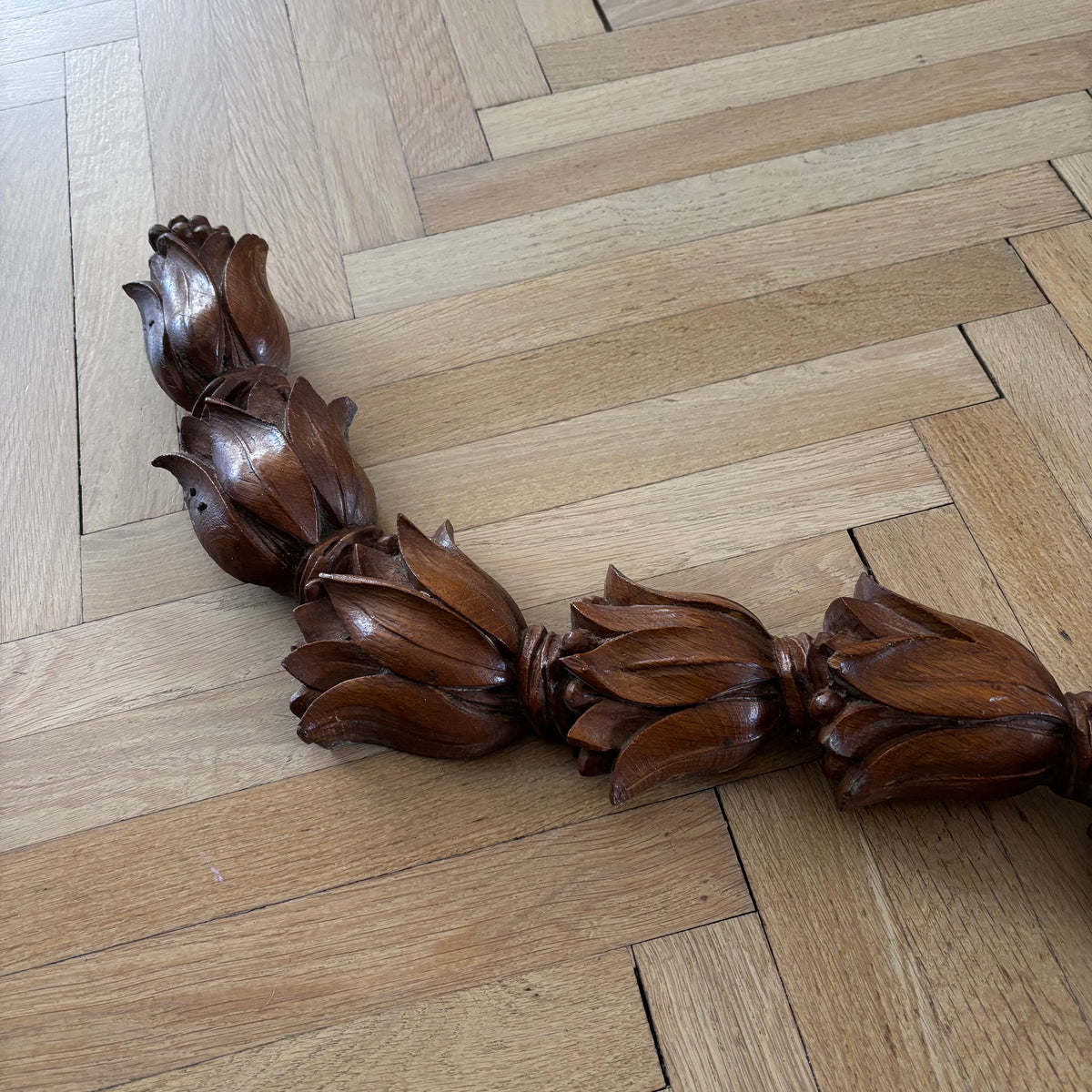 Frise murale en bois sculpté 125cm - Ref 1327