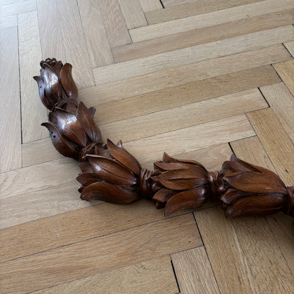 Frise murale en bois sculpté 125cm - Ref 1327