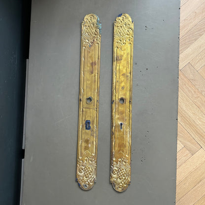 2 plaques de propreté anciennes - 53cm - Ref 1338