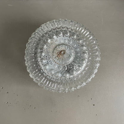 Plafonnier ou applique en verre moulé - Ref 1185