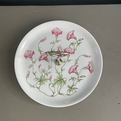 Lot de 2 plats en porcelaine Pillivuyt motif Liserons - Ref 1135