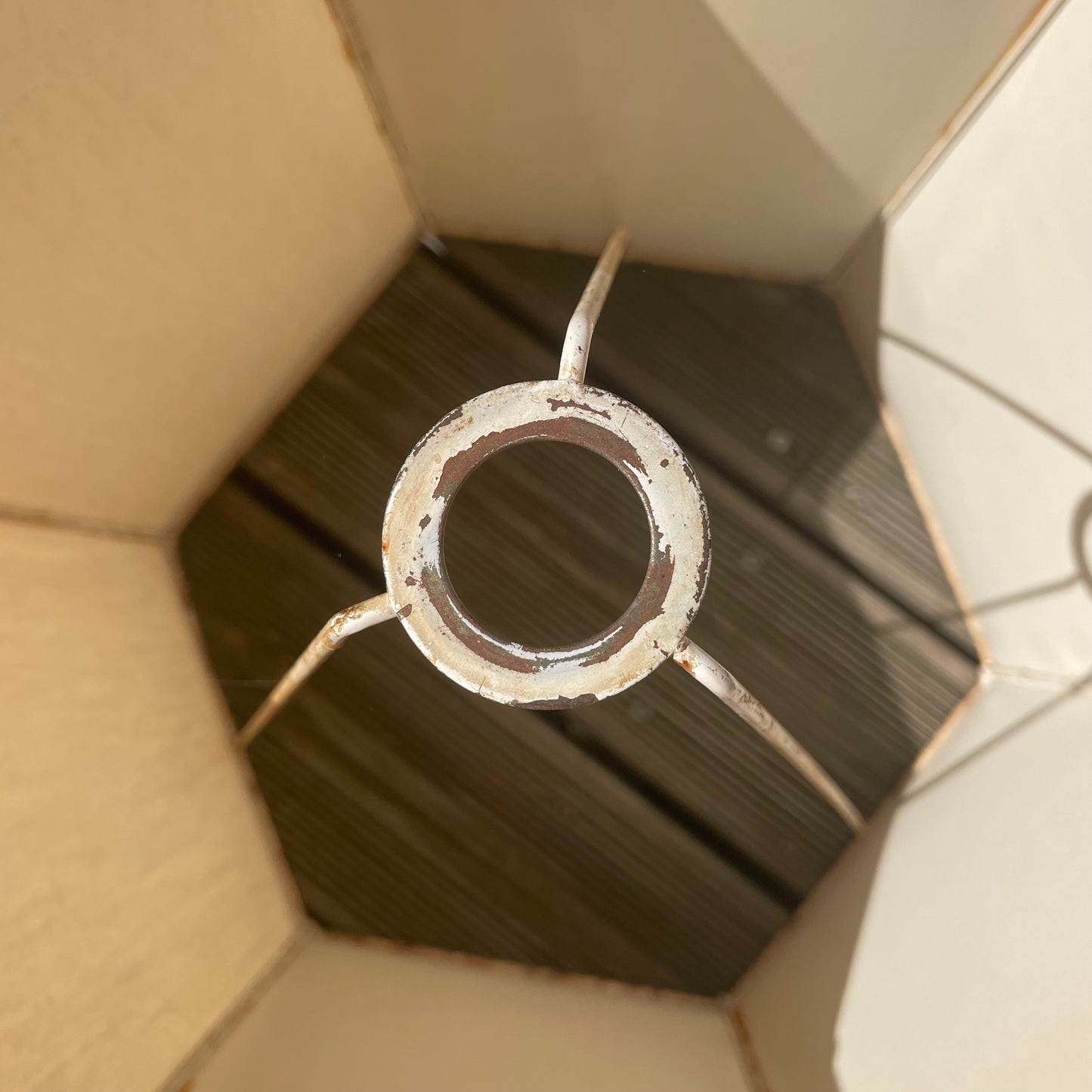 Abat-jour hexagonal ancien - Ref 951