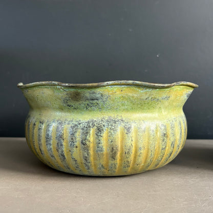 Paire de cache-pots gigognes en cuivre - Ref 1375