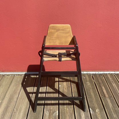 Chaise haute pour bébé en bois - Ref 950