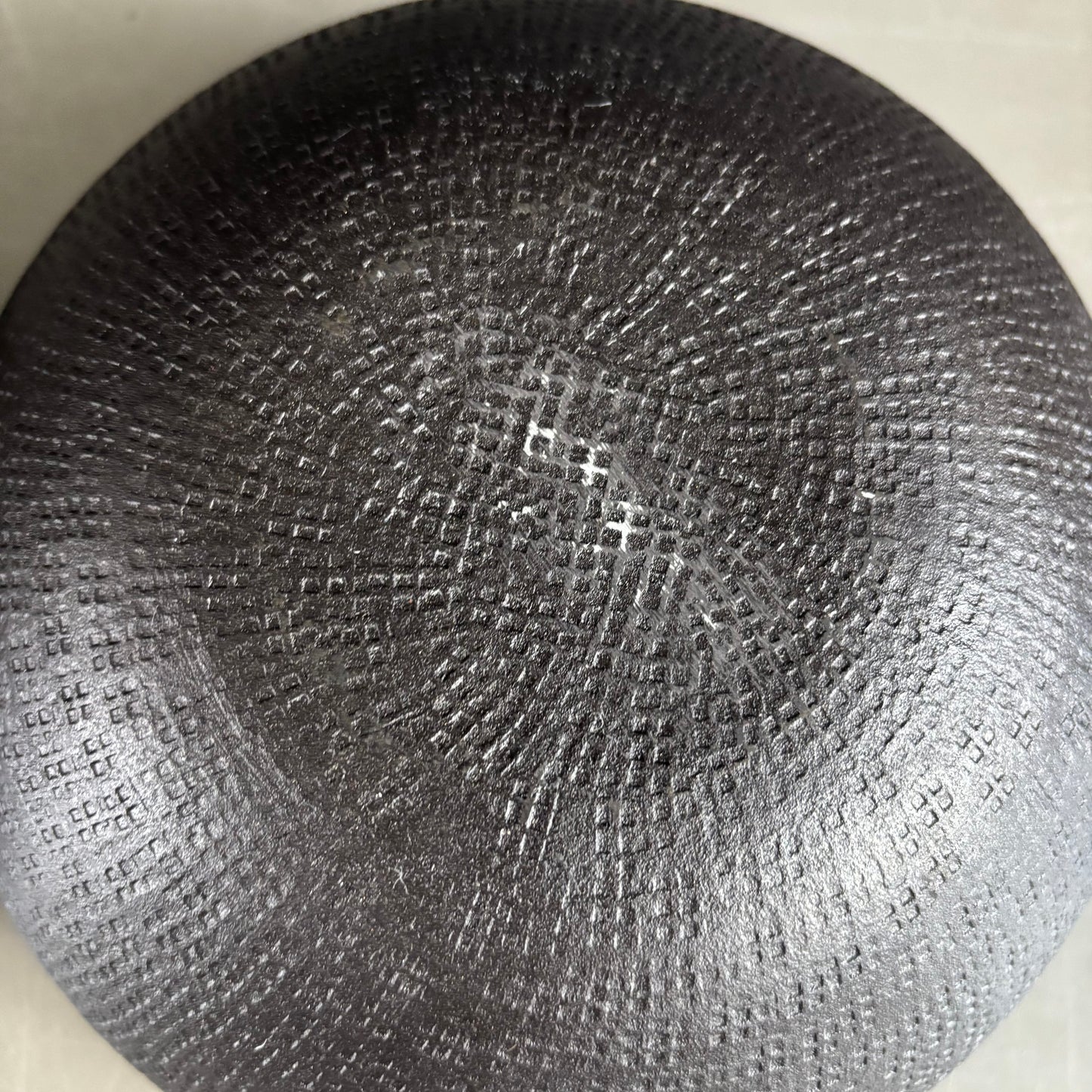 Paire de bols vide-poche en métal laqué noir - Ref 1249