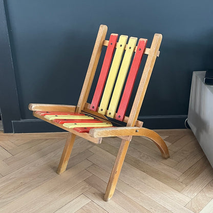 Chaise enfant pliante en bois - Ref 1094