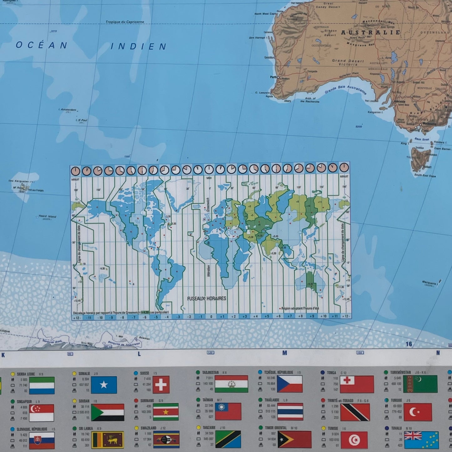 Carte du monde Michelin plastifiée 144x100cm - Ref 949