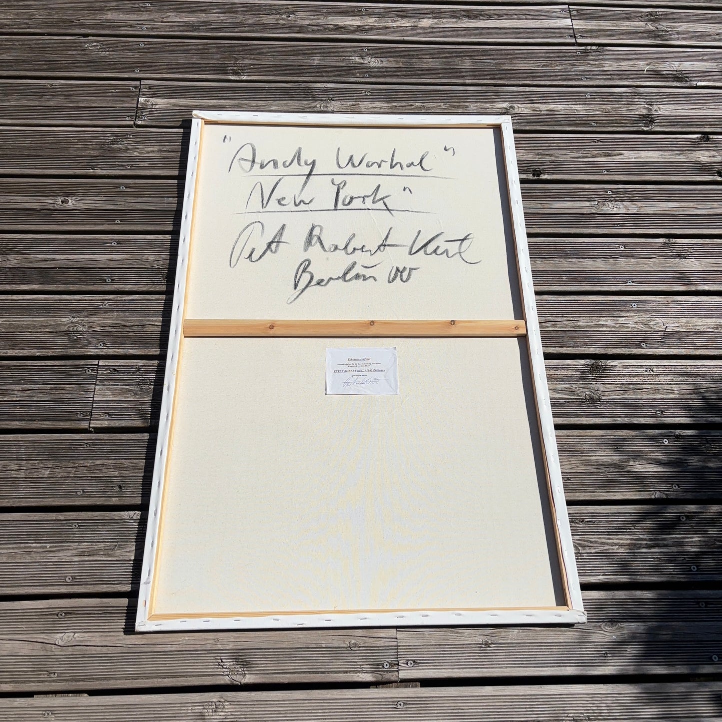 Tableau d’Andy Wahrol par Peter Robert Keil - Avec certificat d’authenticité - Ref 1242