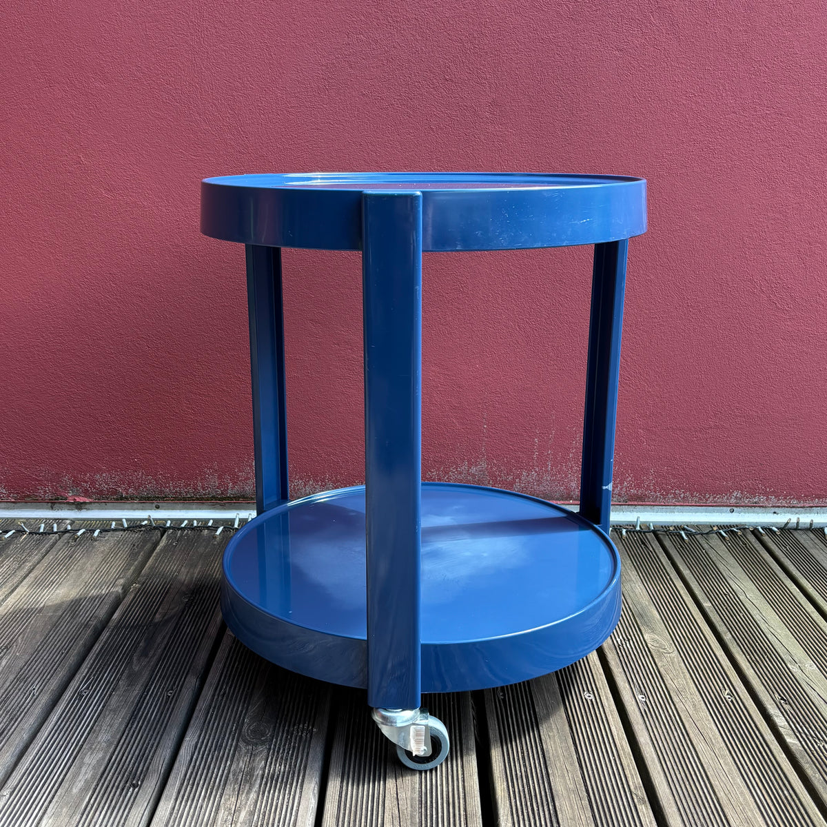 Desserte roulante space-age bleu marine - Ref 1283