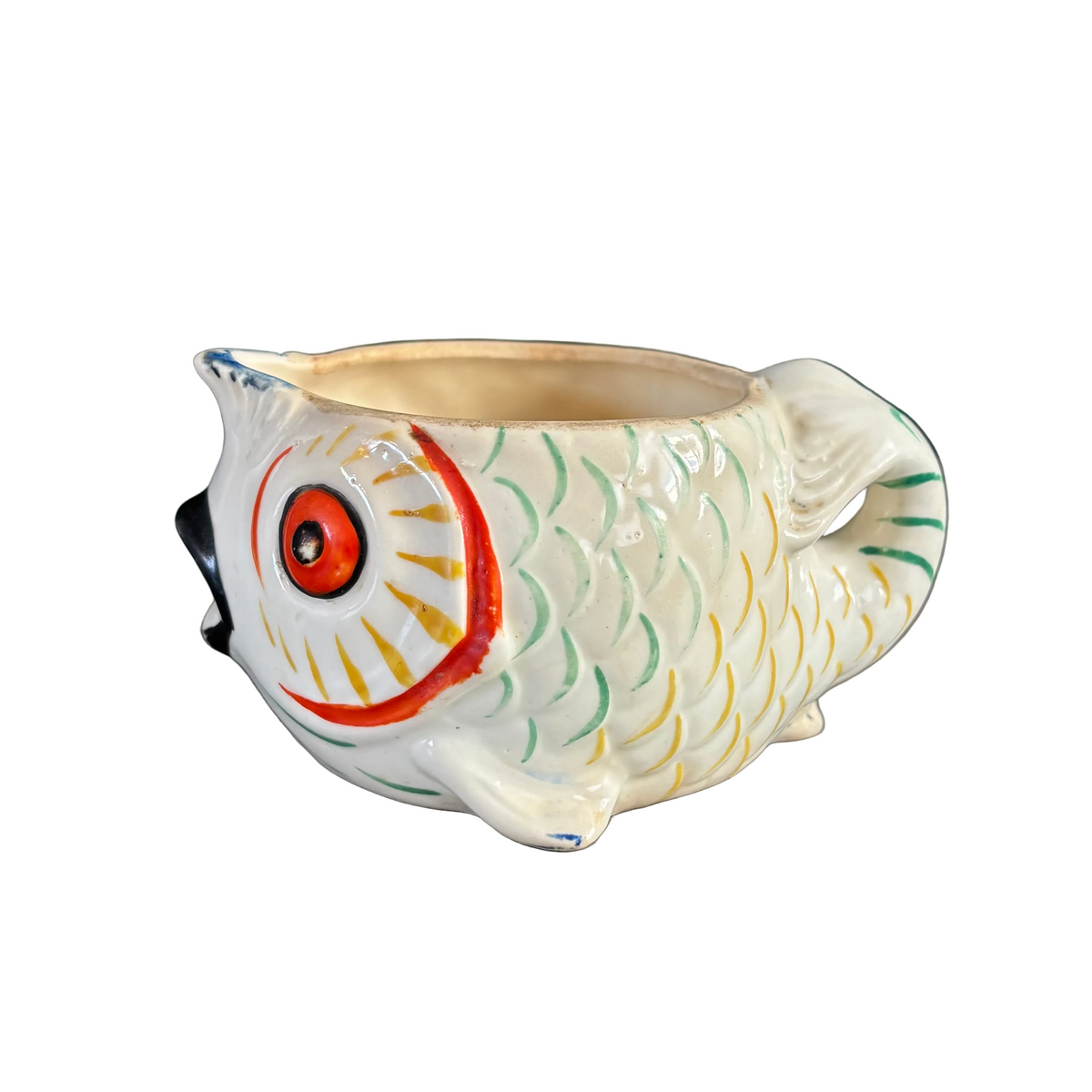Pot à lait poisson - céramique artisanale - Ref 1374