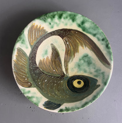 Série de 6 assiettes Puigdemont motifs poissons - Ref 1049