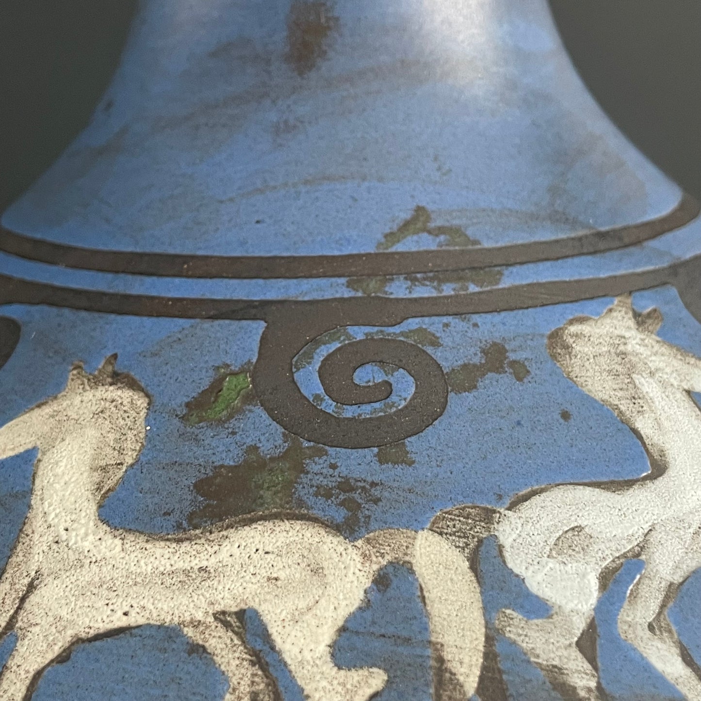 Vase Ceramano motif Pergamon - West Germany - Ref 1122