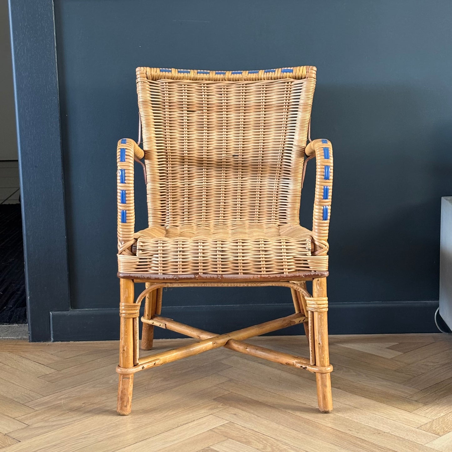 Fauteuil chaise enfant en rotin - Ref 1326