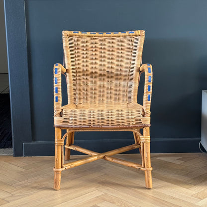 Fauteuil chaise enfant en rotin - Ref 1326