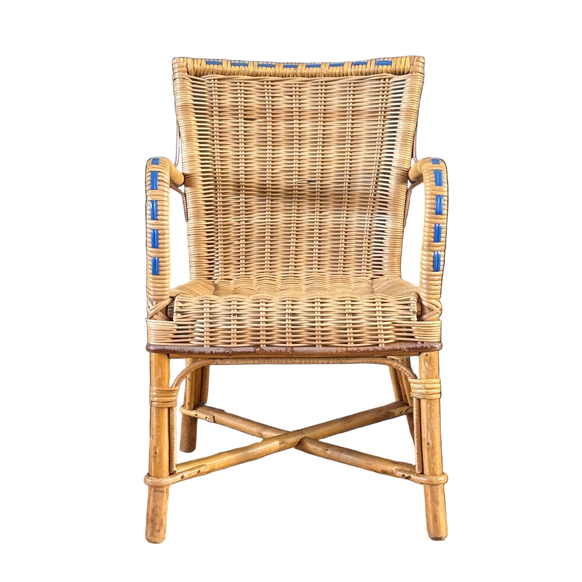Fauteuil chaise enfant en rotin - Ref 1326