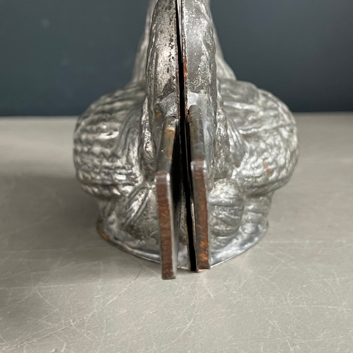Moule poule en métal étamé ancien - Letang Fils - Modèle 941 - Ref 1171
