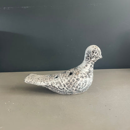 Oiseau pique-fleurs en céramique fat lava - Ref 1120