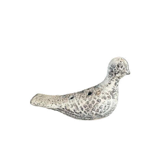 Oiseau pique-fleurs en céramique fat lava - Ref 1120