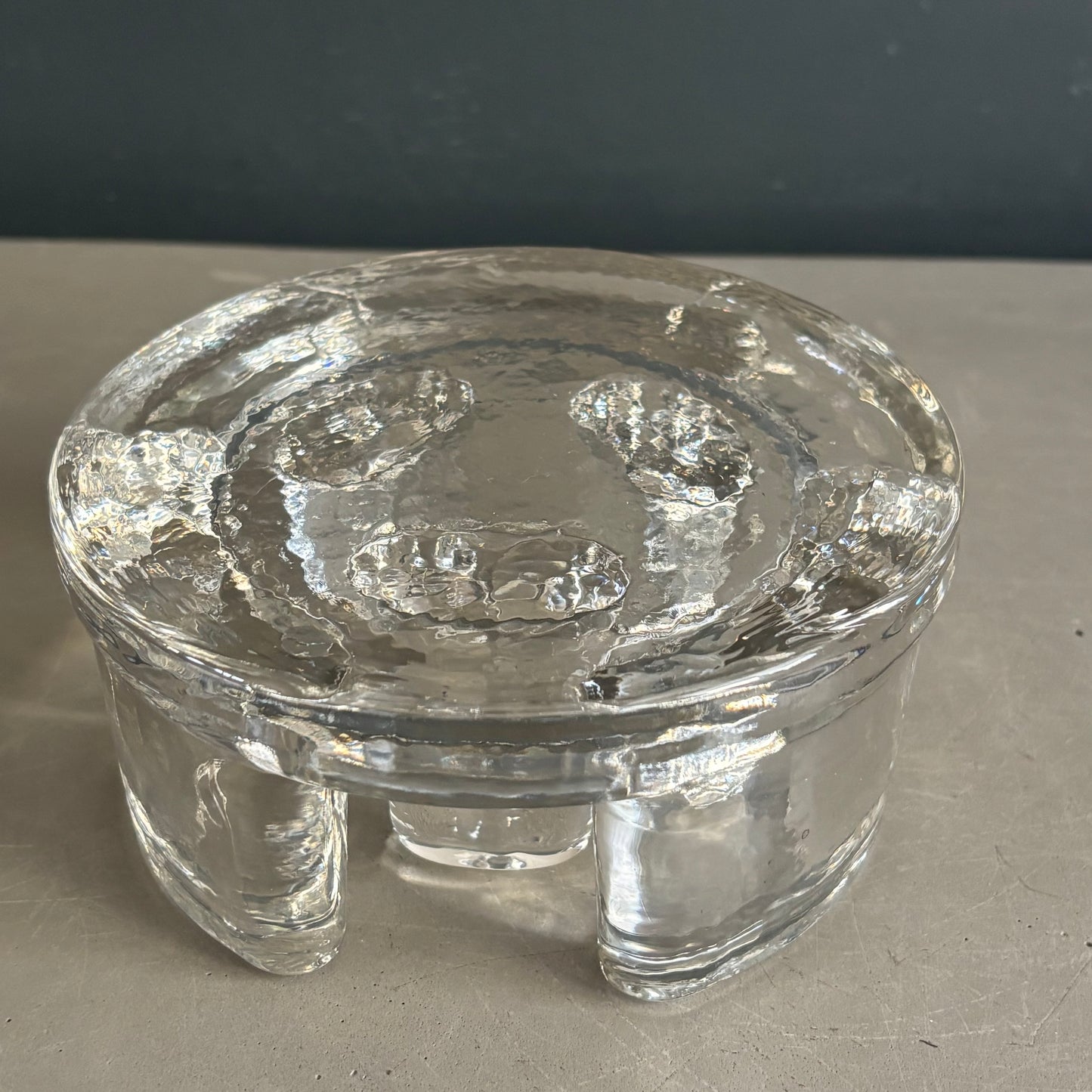 Chauffe-plat en verre moulé pressé - Ref 1256