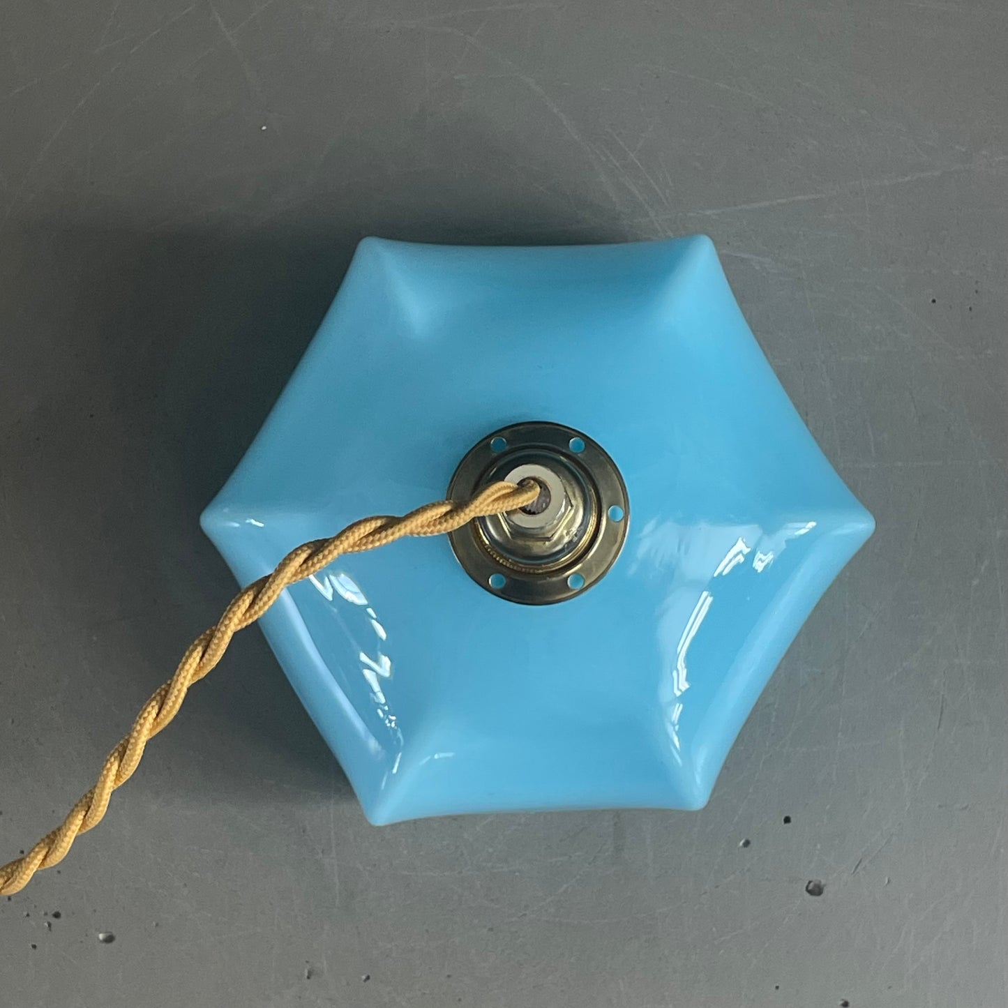 Baladeuse bleue en verre - Ref 1138