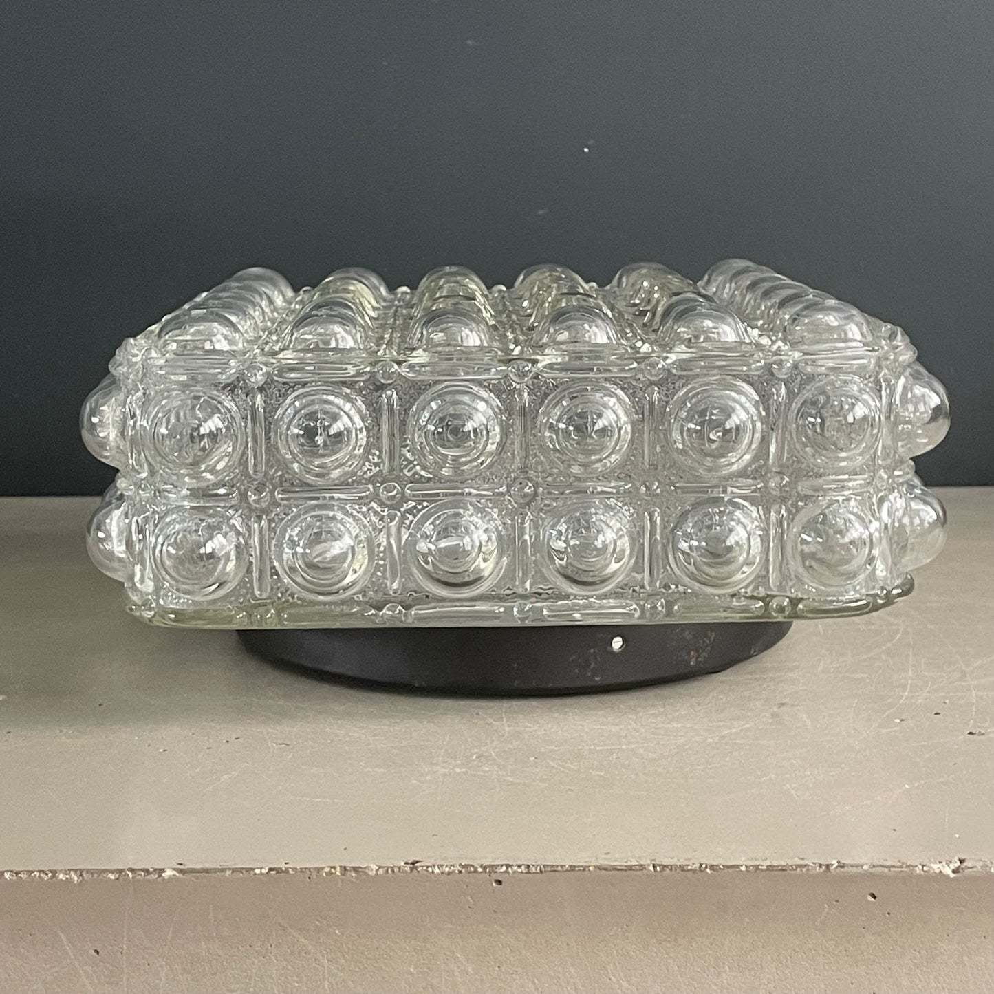 Plafonnier applique en verre moulé bulles - Ref 1147